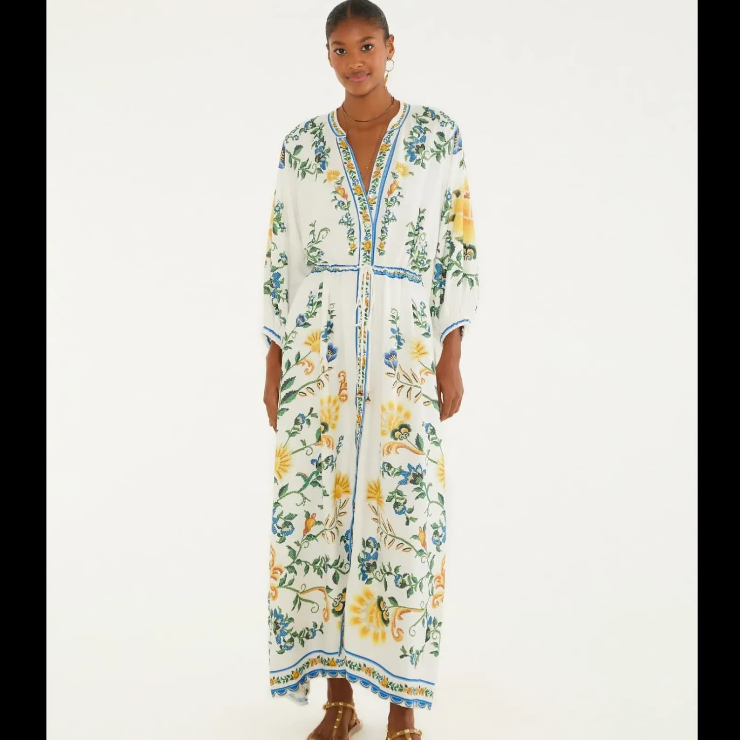 Vestido Cropped Estampado Floral Emília
