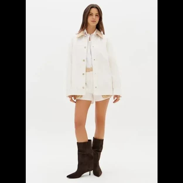 Parka Sarja Bicolor Com Faixa My Favorite