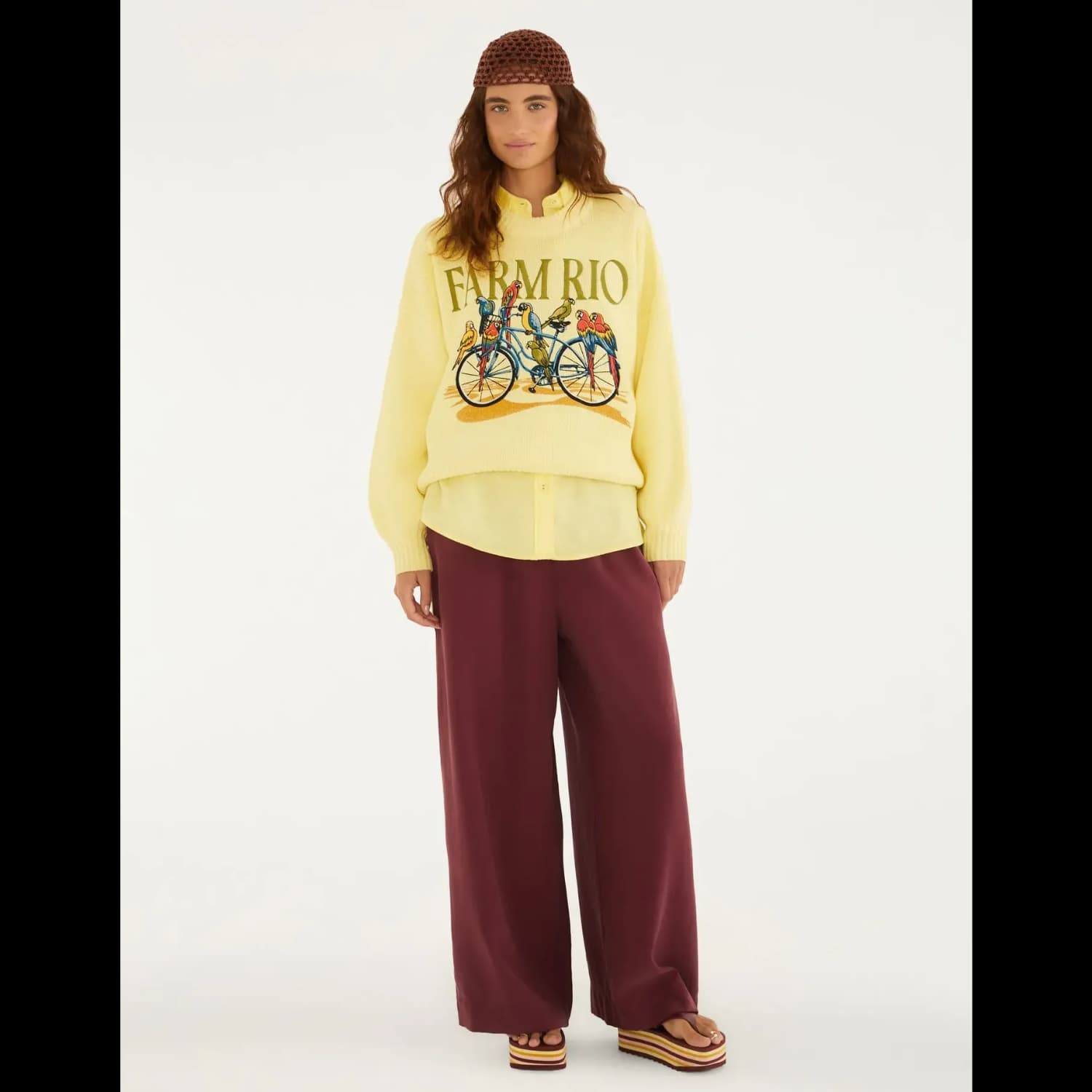 Casaco Tricot Bicicleta Aves Farm