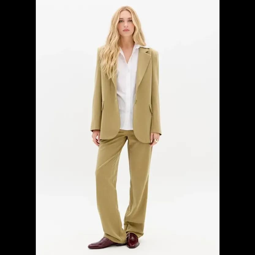 Blazer Oversized Alfaiataria Risca de Giz