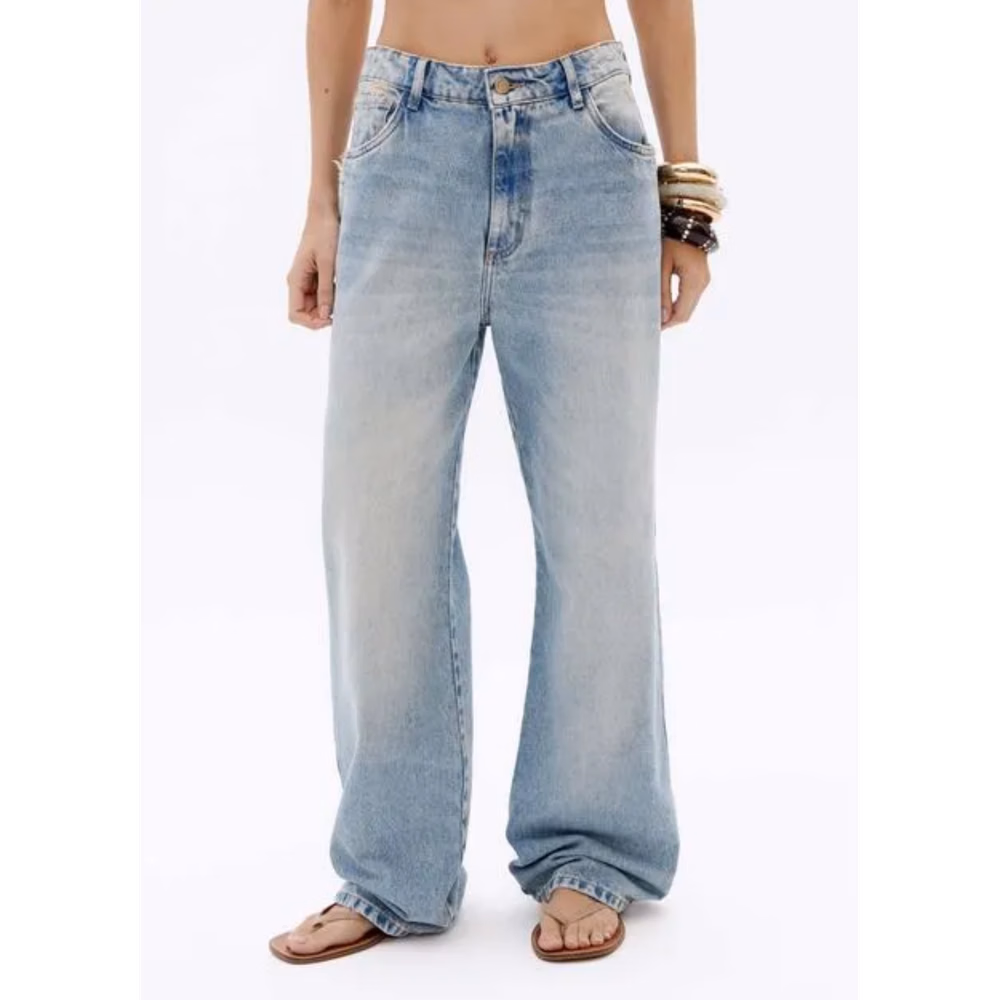 Calça Jeans Reta Cintura Alta MyFT