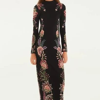 Vestido Midi Jardim Maravilhoso