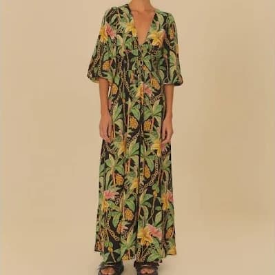 Vestido Longo Paraíso Tropical