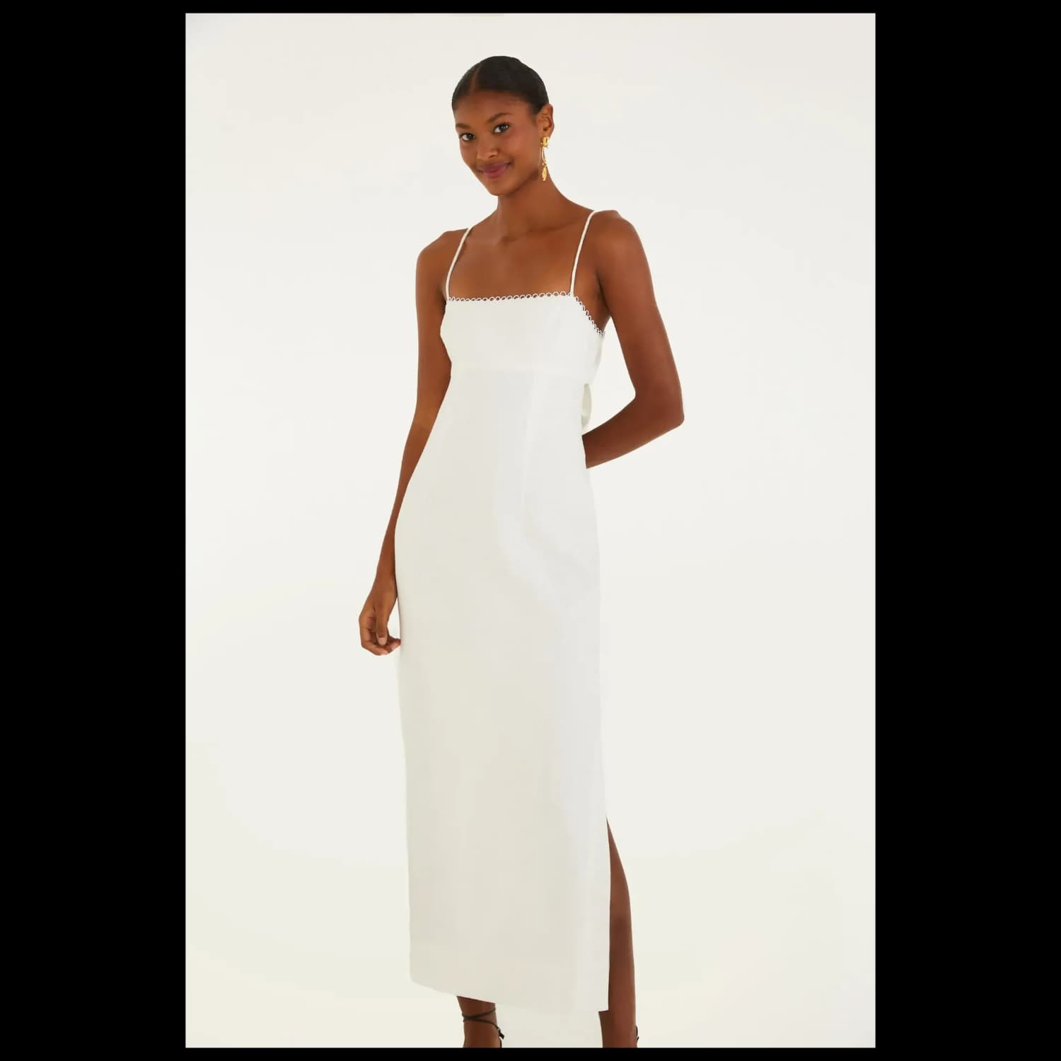 Vestido Reto Alcinhas Farm
