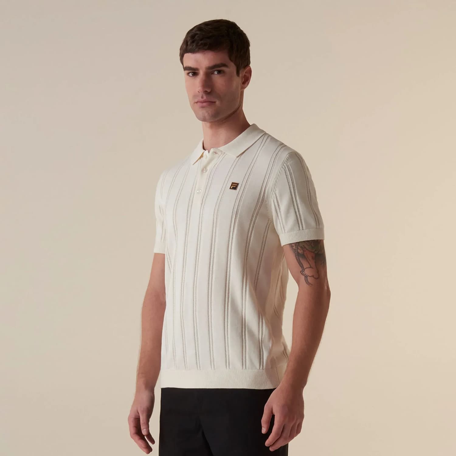 Polo Masc Fila Kennedy Off Egret